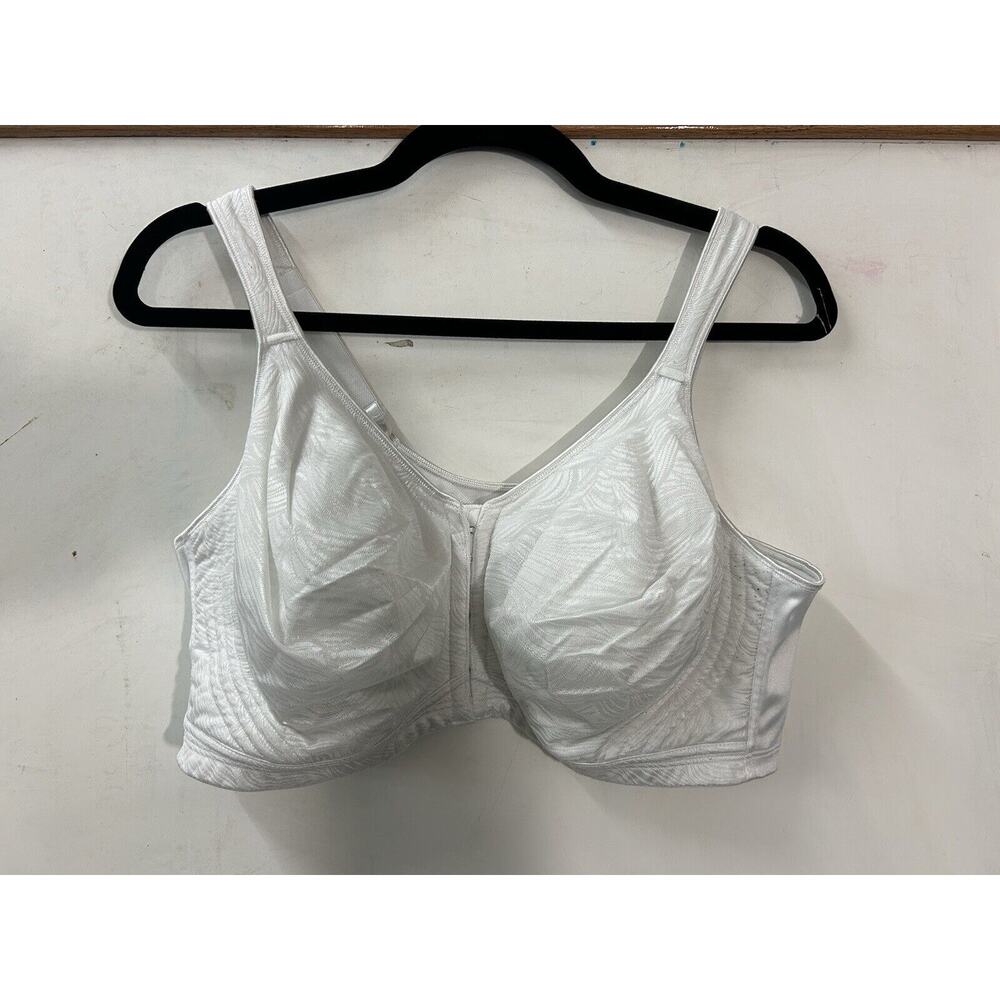Vintage Playtex Full Figure Unpadded Lace White‎ Bra E525 Size 44DD Sexy